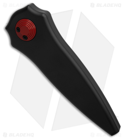 Paragon Warlock Knife Smooth Black Cerakote (4" Red 1-Groove) 