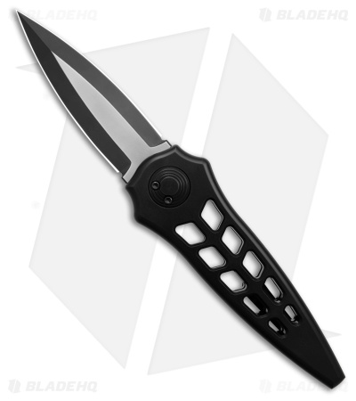 Paragon Warlock Enchanter Knife Skeletonized Black Aluminum (3.8" Two-Tone)