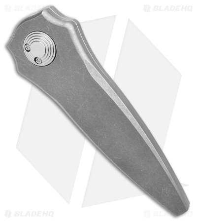Paragon Warlock Folding Knife Line Milled Titanium (3.9" Satin)