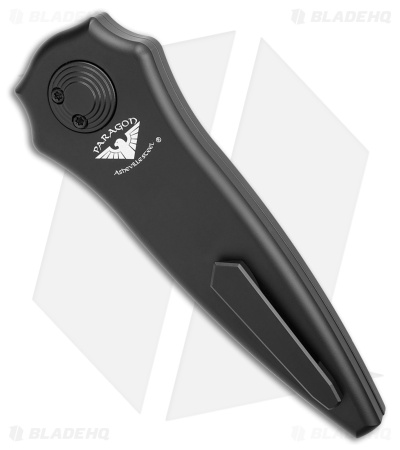 Paragon Warlock-X Folding Knife Black Cerakote Aluminum (3.9" Two-Tone)