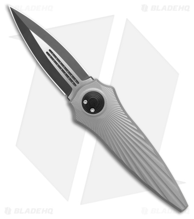 Paragon Warlock-X Folding Knife Star Burst Gray Cerakote Tapered (3.9" Black)