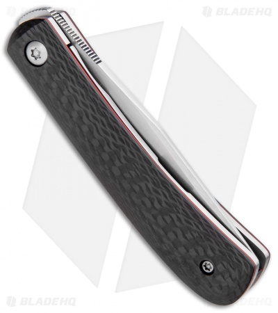 Pena Knives Custom Front Flipper Trapper Knife Carbon Fiber #2 (2.5" Satin)