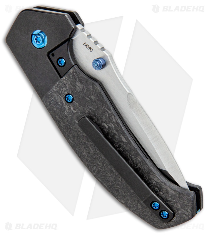 Pena Knives Mini Diesel Frame Lock Knife Marble CF (3.25" Satin)