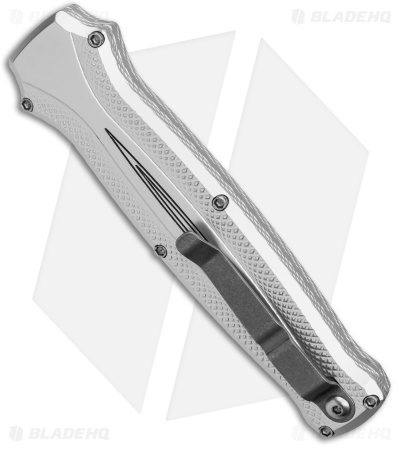 Piranha Rated-X D/A Dagger OTF Automatic Knife Silver (3.5" Mirror) P-20S