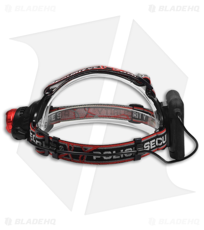 Police Security Elite Lookout Headlamp Red/Black (970 lumens) 98070