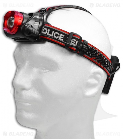 Police Security Elite Lookout Headlamp Red/Black (970 lumens) 98070