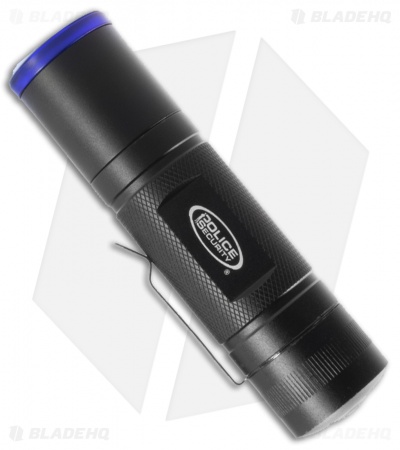 Police Security Storm Flashlight Black Aluminum (4.875") 98296