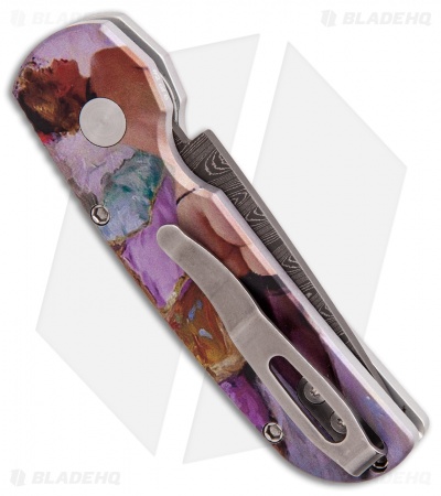 Pro-Tech Calmigo Custom CA Legal Automatic Knife Burlesque (1.9" Damascus)