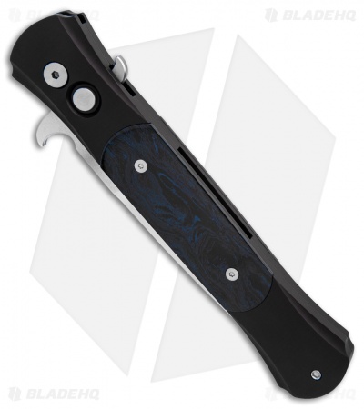 Pro-Tech Large Don Automatic Knife Blue Ebonite (4.5" Satin) 