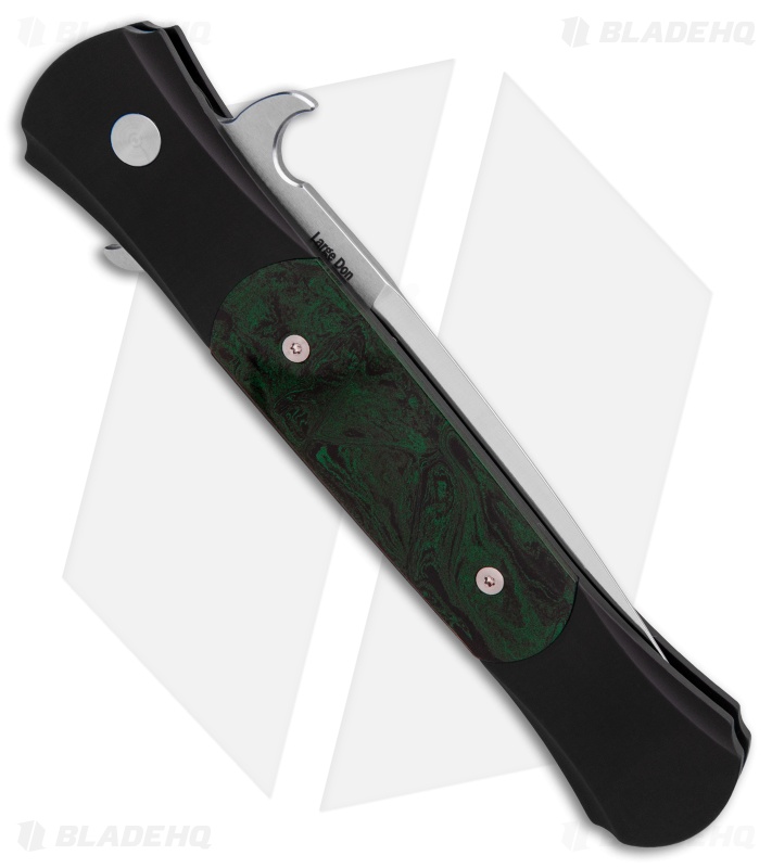 Pro-Tech Large Don Automatic Knife Green Ebonite (4.5" Satin) 