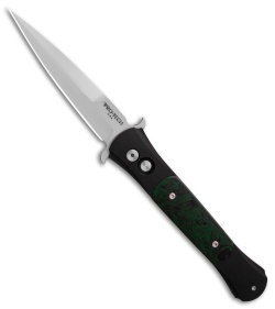 Pro-Tech Large Don Automatic Knife Green Ebonite (4.5" Satin) 