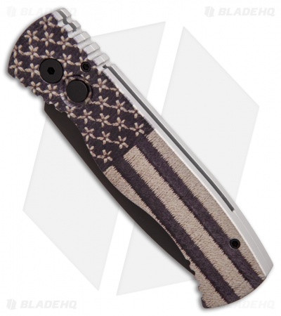 Pro-Tech Custom TR-2 Automatic Knife PK Tactical Flag #1 (Black) Blade Show 2018