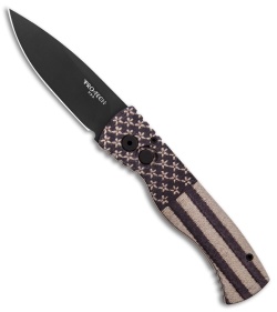 Pro-Tech Custom TR-2 Automatic Knife PK Tactical Flag #1 (Black) Blade Show 2018