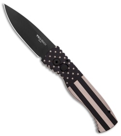 Pro-Tech Custom TR-2 Automatic Knife PK Tactical Flag #2 (Black) Blade Show 2018