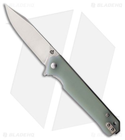 QSP Mamba V2 Liner Lock Knife Jade G-10 (3.75" Stonewash)