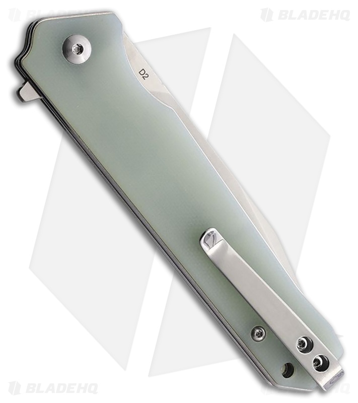 QSP Mamba V2 Liner Lock Knife Jade G-10 (3.75" Stonewash)