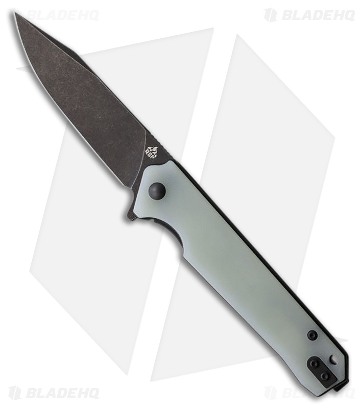 QSP Mamba V2 Liner Lock Knife Jade G-10 (3.75" Black SW)