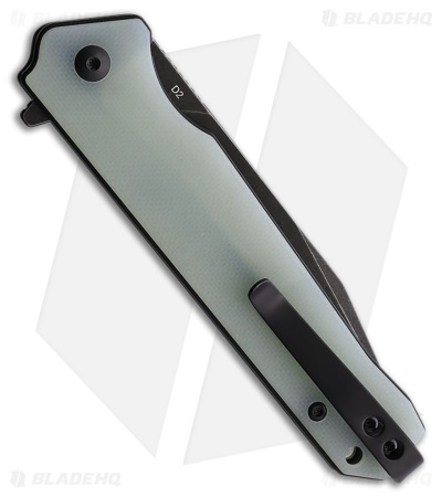 QSP Mamba V2 Liner Lock Knife Jade G-10 (3.75" Black SW)