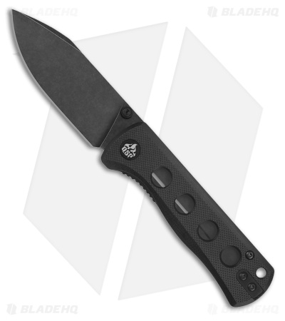 QSP Canary Folder Liner Lock Knife Black G-10 (2.8" Black Stonewash 14C28N)