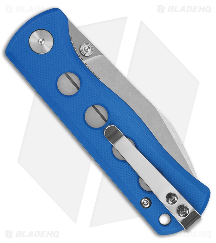 QSP Canary Folder Liner Lock Knife Blue G-10 (2.8" Stonewash 14C28N)