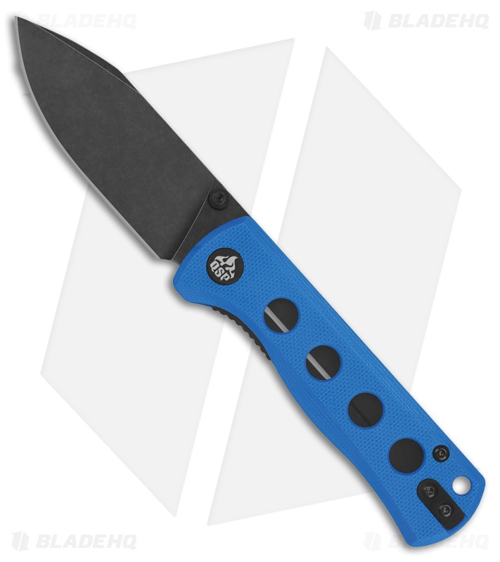 QSP Canary Folder Liner Lock Knife Blue G-10 (Black SW)