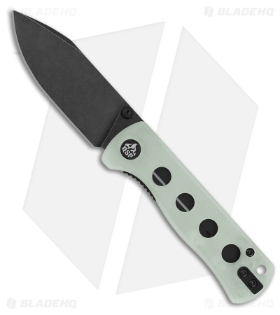QSP Canary Folder Liner Lock Knife Jade G-10 (Black SW)