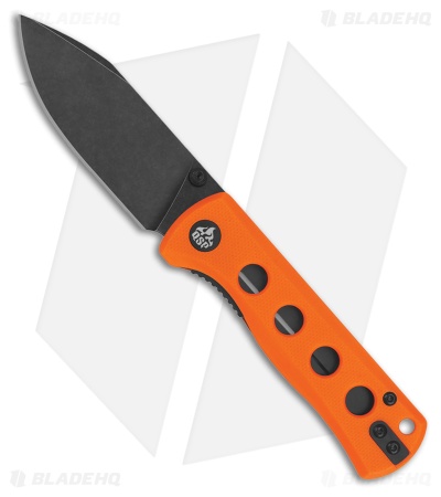 QSP Canary Folder Liner Lock Knife Orange G-10 (Black SW)