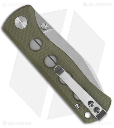 QSP Canary Folder Liner Lock Knife Olive Green G-10 (2.8" Stonewash 14C28N)
