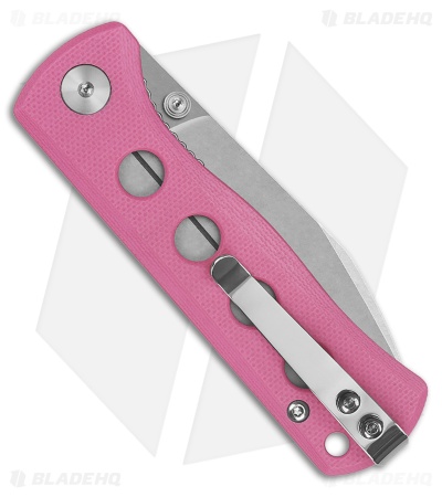 QSP Canary Folder Liner Lock Knife Pink G-10 (2.8" Stonewash 14C28N)