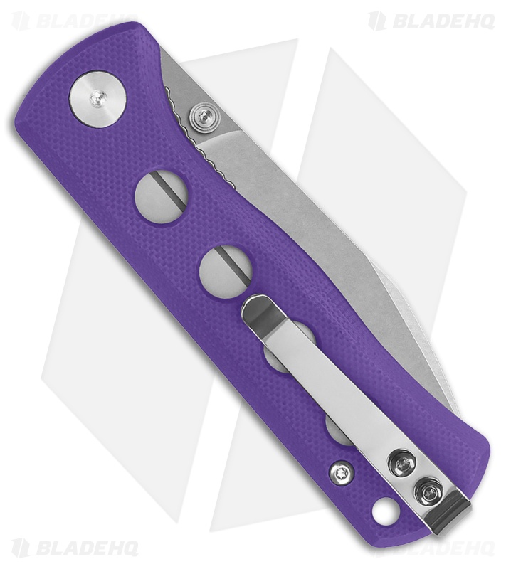 QSP Canary Folder Liner Lock Knife Purple G-10 (2.8" Stonewash 14C28N)