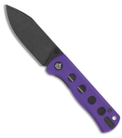 QSP Canary Folder Liner Lock Knife Purple G-10 (2.8" Black Stonewash 14C28N)