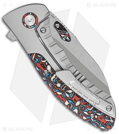 QSP Capybara Knife BB Titanium + Red/White/Blue CF (SW)