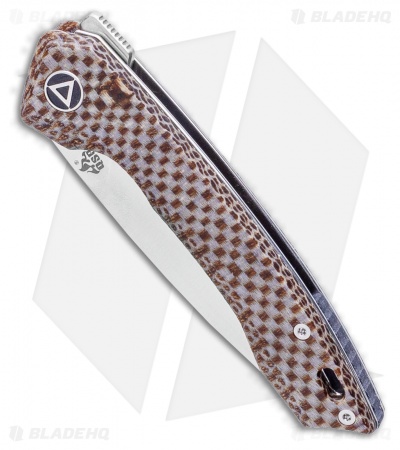 QSP Knife Leopard Liner Lock Knife  (3.25" Satin) 