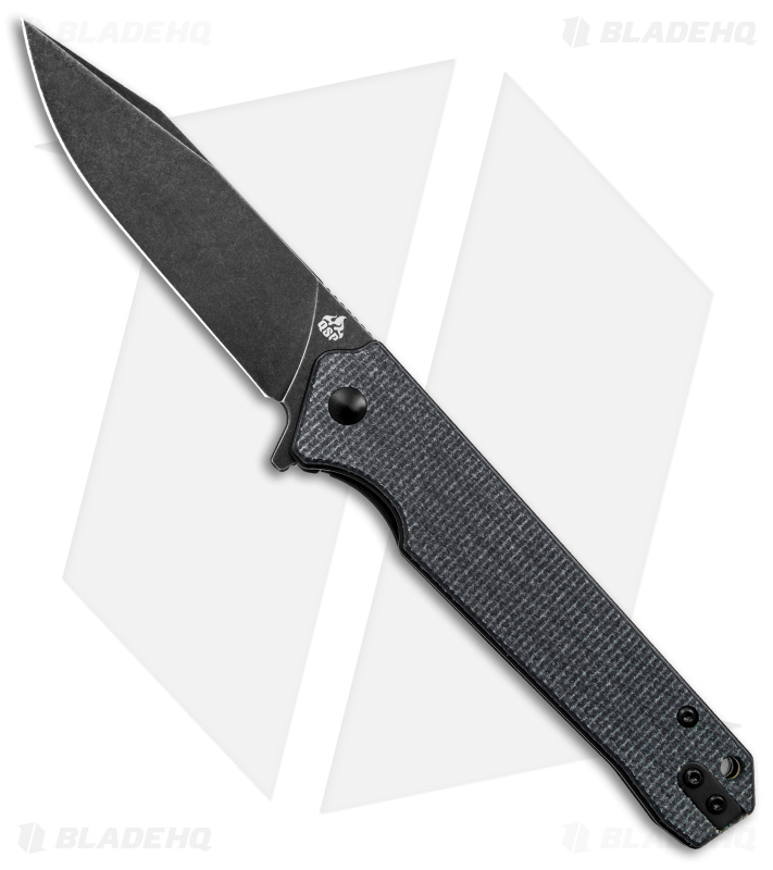 QSP Knife Mamba V2 Knife Black Micarta + Black D2 | Blade HQ