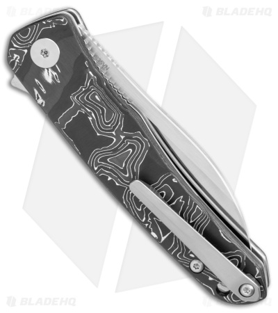 QSP Otter Flipper Liner Lock Knife Aluminum Foil Carbon Fiber (2.7" Satin S35VN)