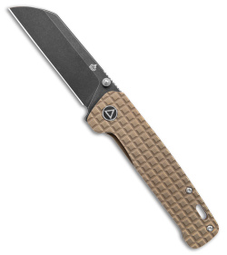 QSP Knife Penguin Frame Lock Knife Bronze Ti Fragtanium (3.4" Black SW)