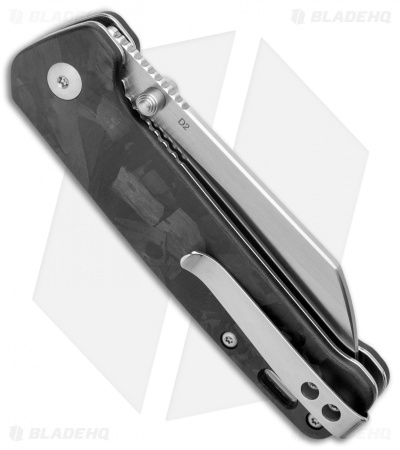 QSP Penguin Liner Lock Knife Black G-10/Carbon Fiber (3.25" Satin)