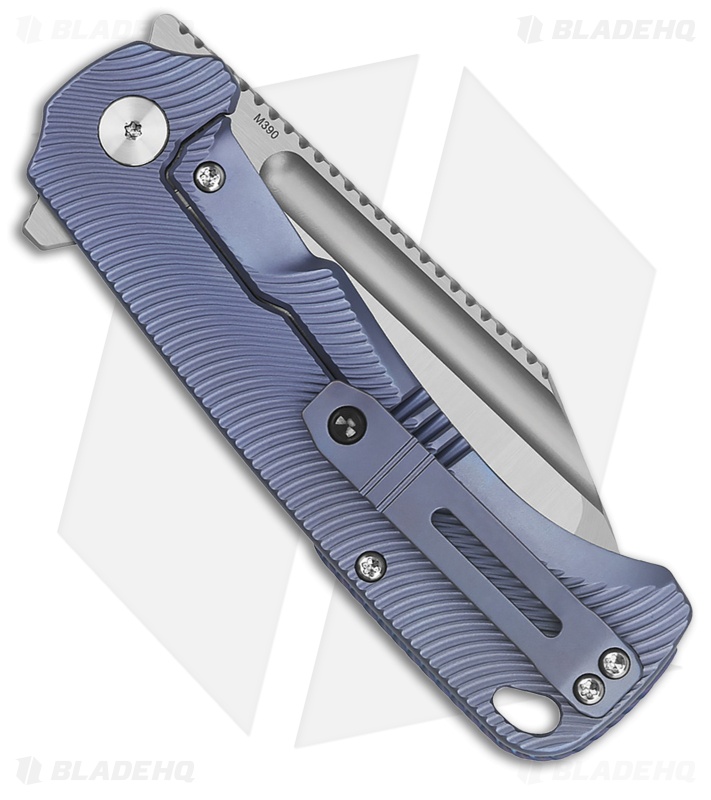 QSP Knife Rhino Frame Lock Knife Blue Titanium (Satin)