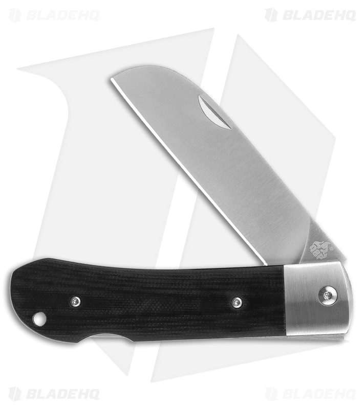 QSP Worker Lock Back Knife Black G-10 (3.5" Satin)