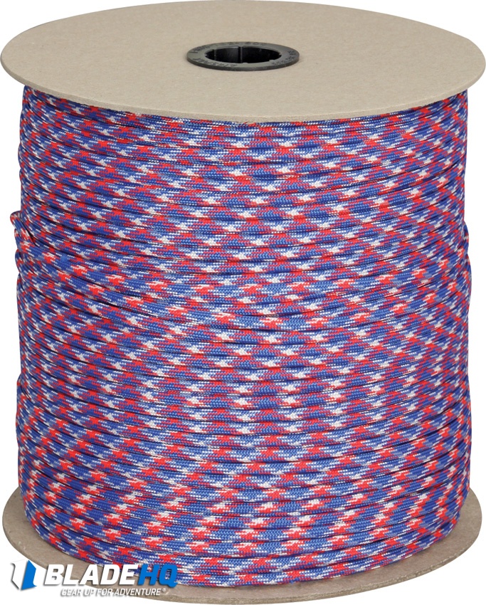 Marbles 550 Liberty Paracord Red/White/Blue Nylon (1000') USA