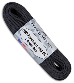 Atwood Rope MFG Parachute Cord Black