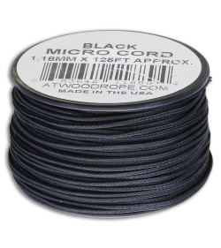 Atwood Rope MFG Micro Cord 125' Black