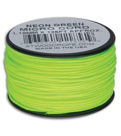 Atwood Rope MFG Micro Cord 125' Neon Green
