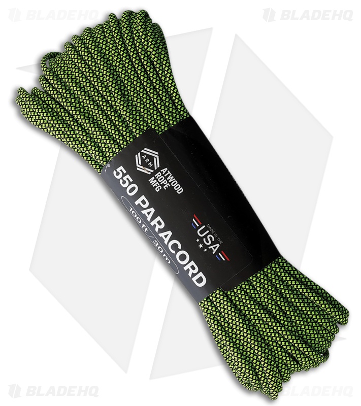 Atwood Rope MFG Parachute Cord Diamond Black