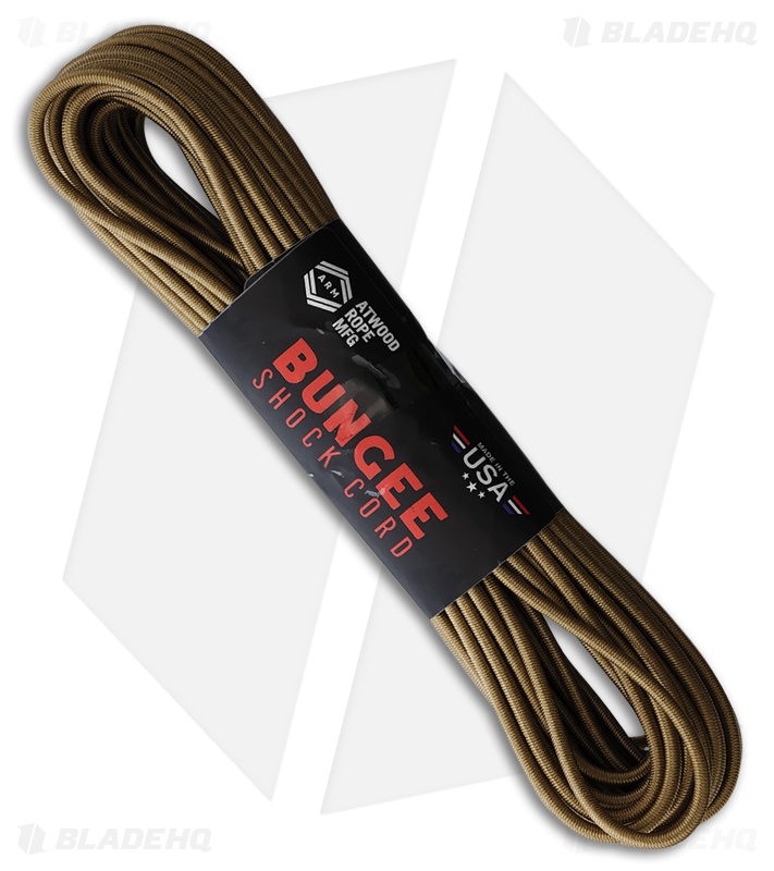 Atwood Rope MFG Bungee Shock Cord 50ft Tan