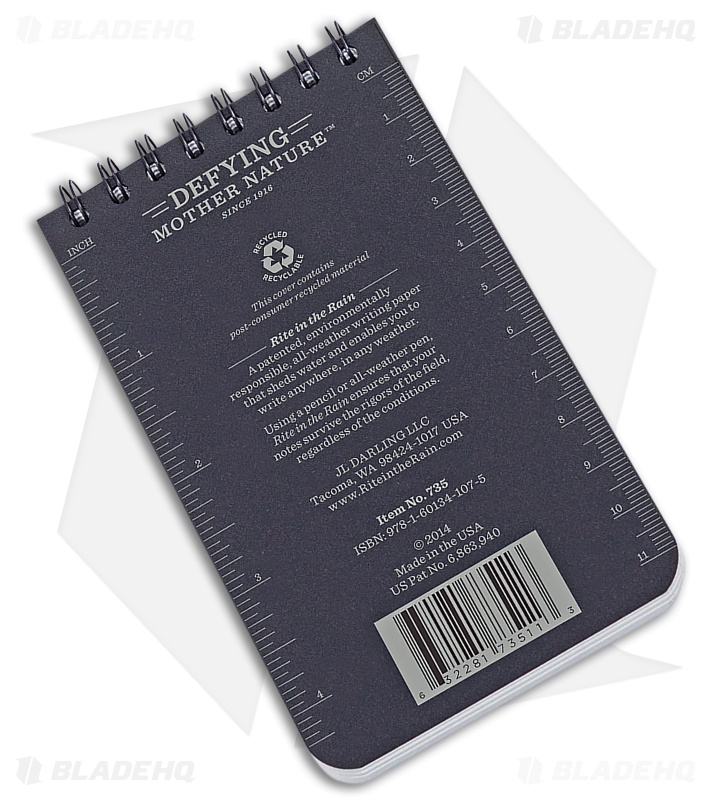 Rite in the Rain 3 x 5 Top Spiral Notebook