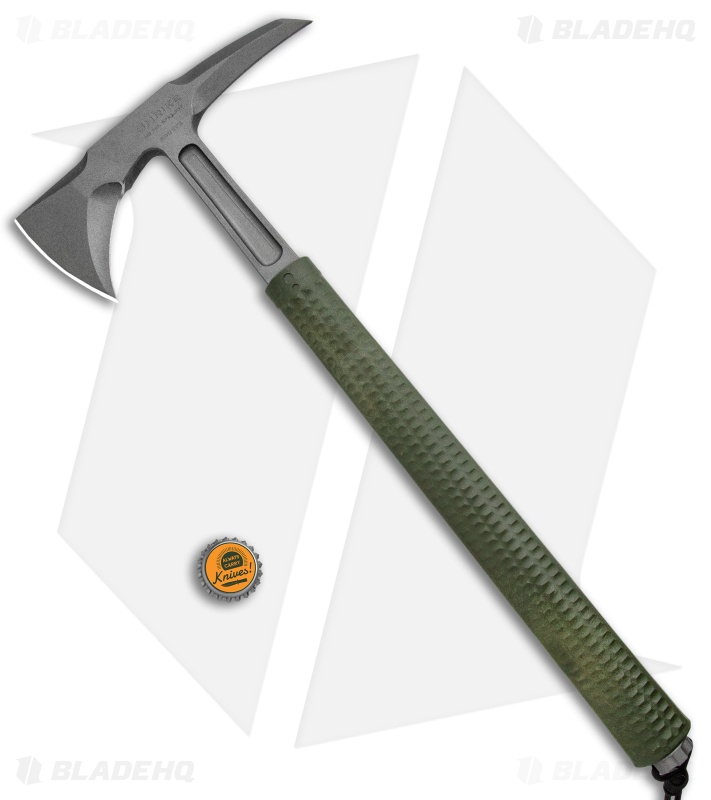 RMJ Tactical Shrike 15.75" Tomahawk Axe Green (Tungsten Cerakote)