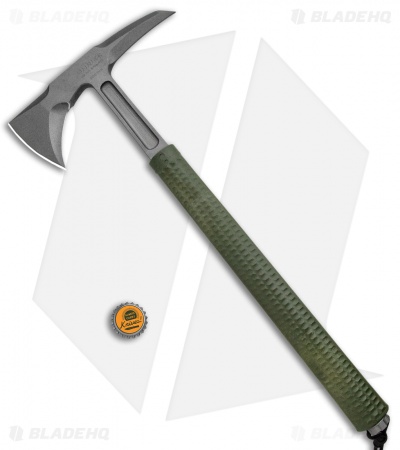 RMJ Tactical Shrike 15.75" Tomahawk Axe Green (Tungsten Cerakote)