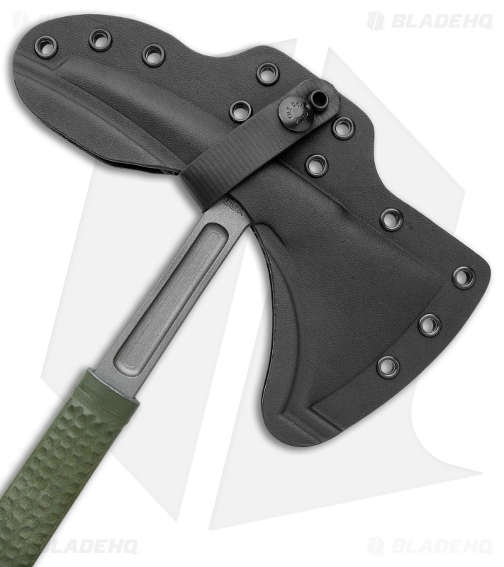 RMJ Tactical Shrike 15.75" Tomahawk Axe Green (Tungsten Cerakote)