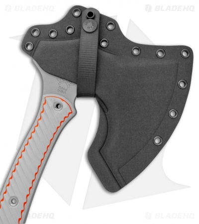 RMJ Tactical Weezerker 13" Tomahawk Layered Gray/Orange G10 (Tungsten Cerakote)